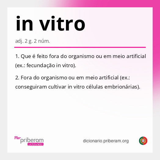 Significado de in vitro